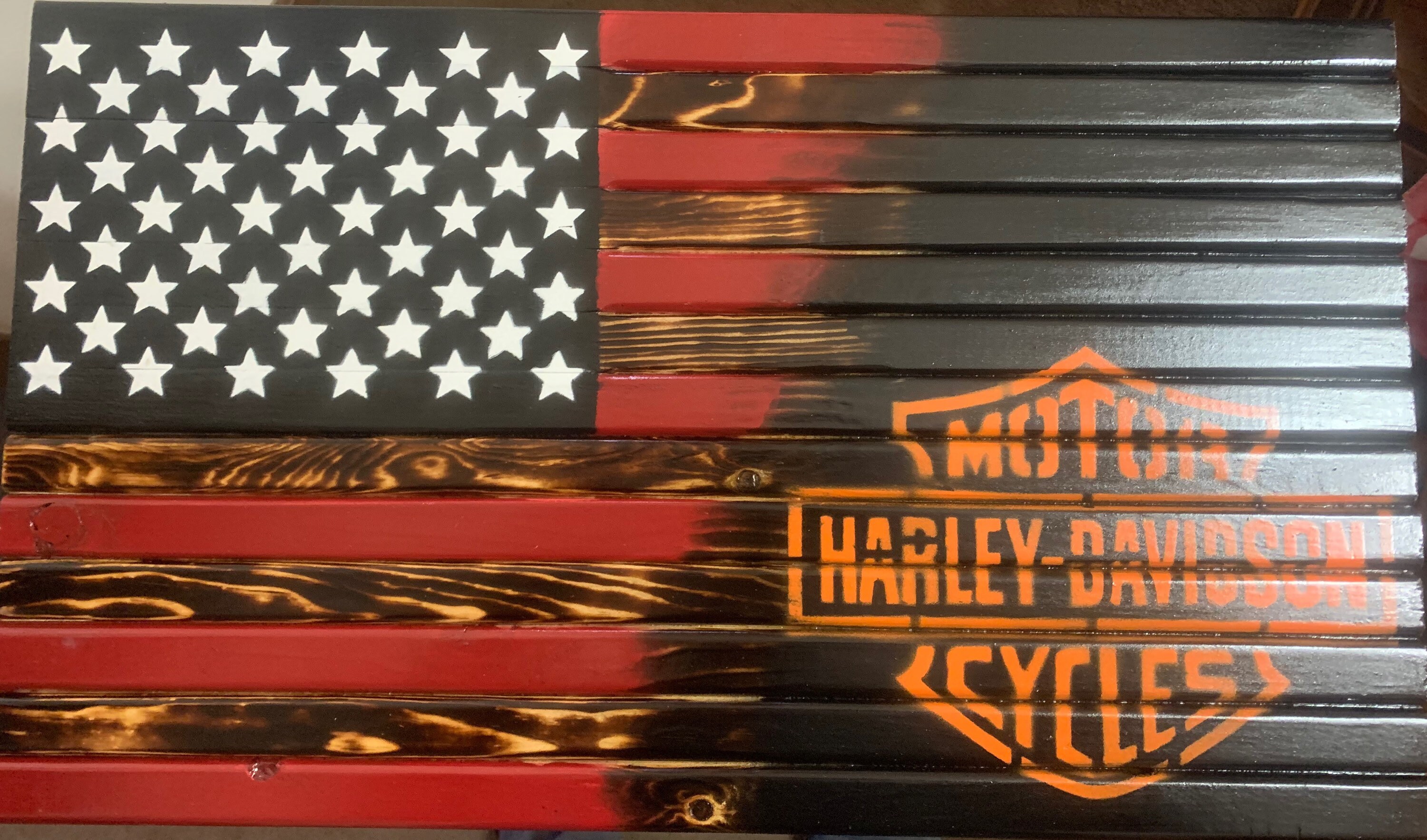 Harley Davidson flag Etsy