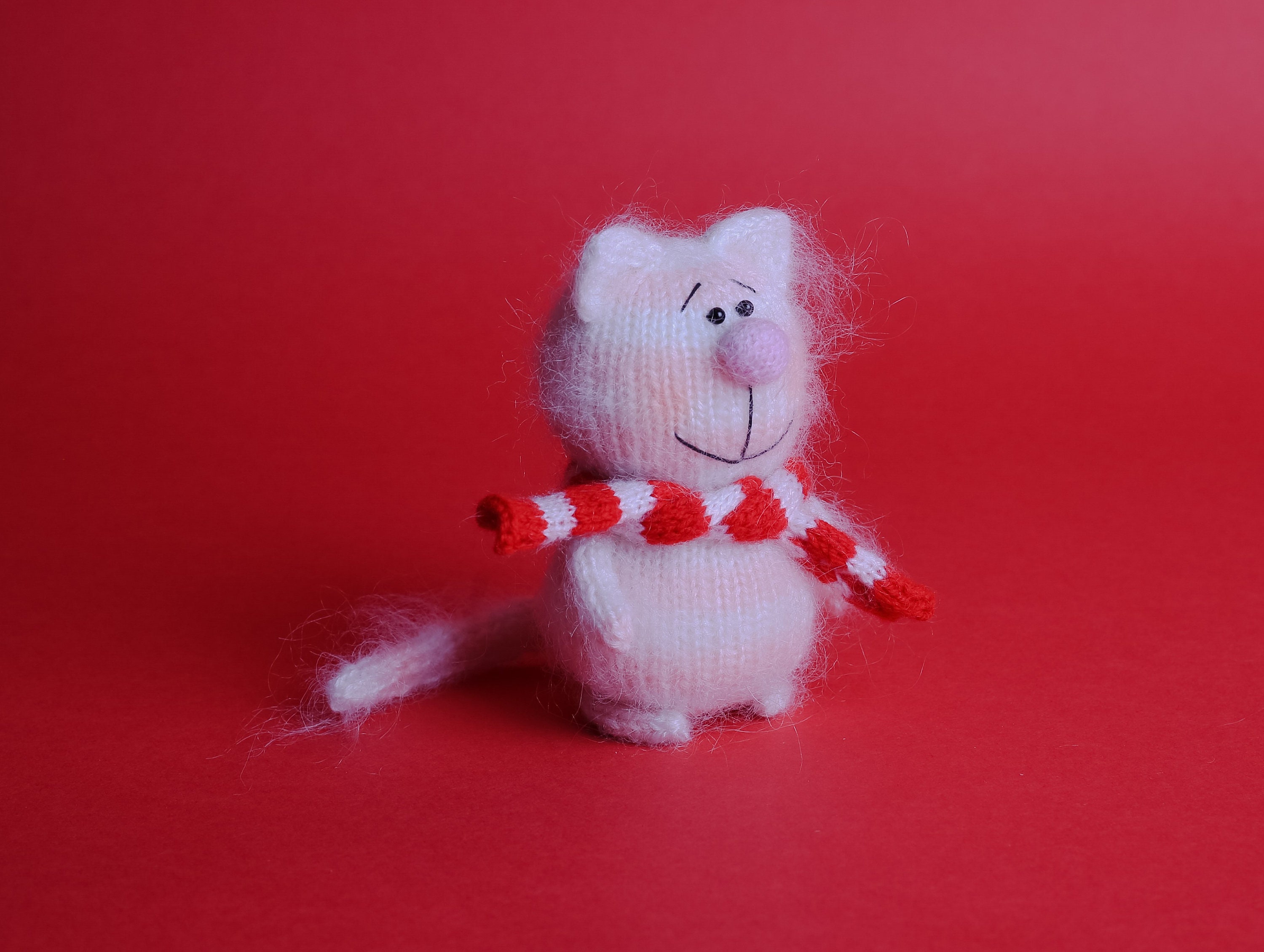 Cat miniature soft easter toy as a gift for girl easter Etsy