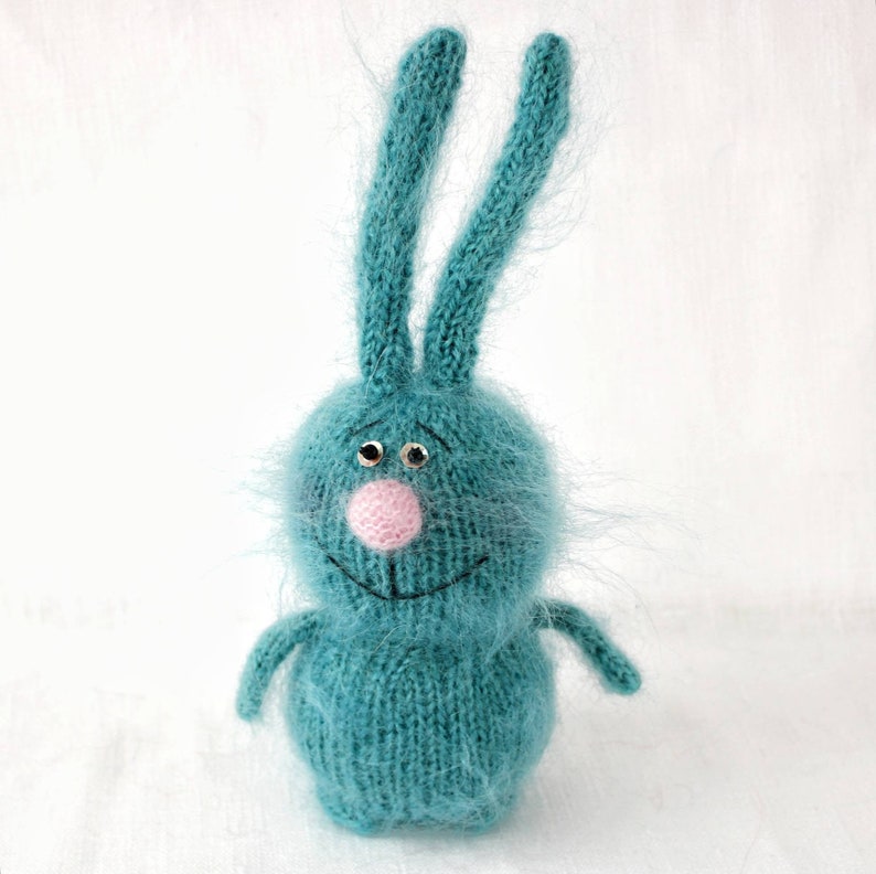 green bunny stuffed animal