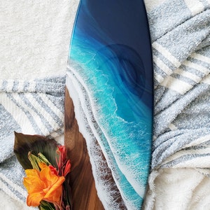 36 Hardwood Surfboards Walnut, Tropical Bl