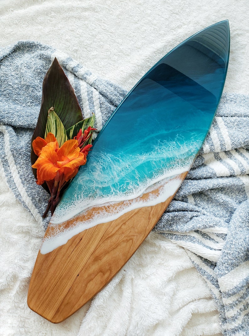 24 Hardwood Surfboards Cherry, Dark Turq