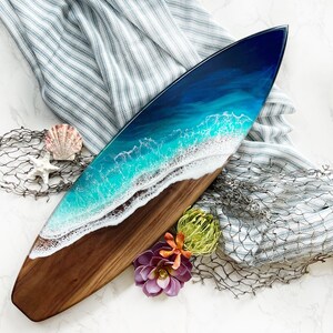 24 Hardwood Surfboards Walnut, Tropical Blu