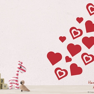 Heart Decals for Windows and Walls! - Large Retail Window Stickers for Valentine&#39;s Day - Hearts Home Decoration - Valentine Display Decor