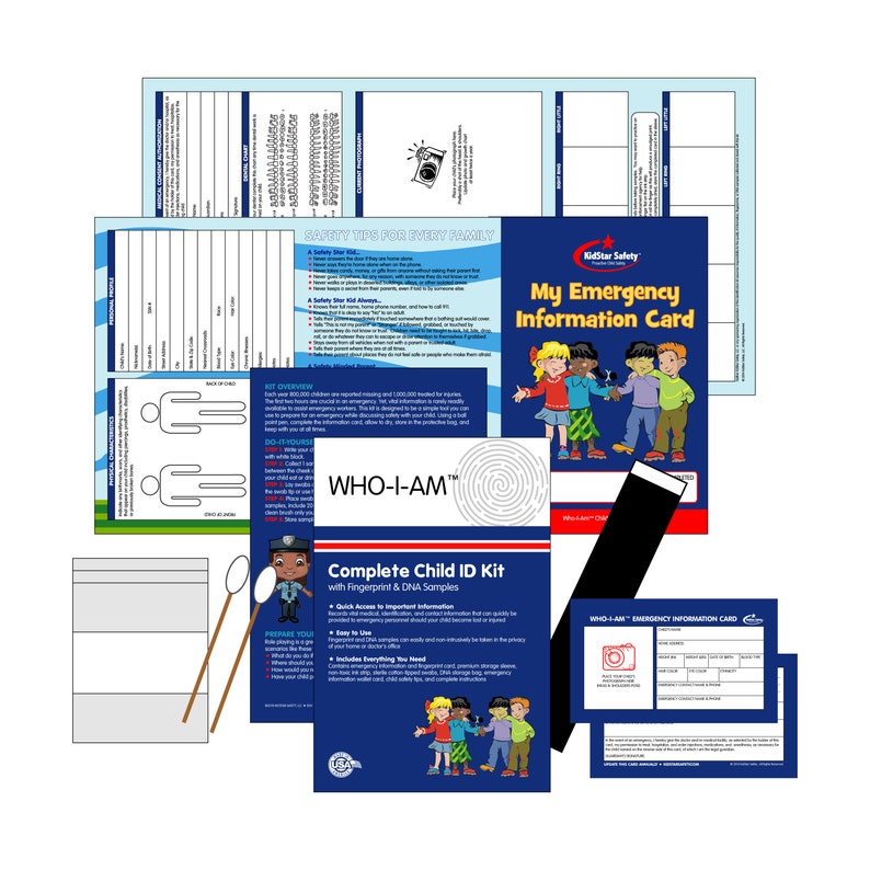 Complete Child ID Kit 100 Pack Etsy