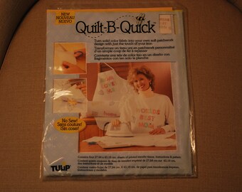 Vintage 1995 Tulip Quilt-B-Quick sheets of printed transfer tissue - 28X43 cm - Mom Loves Me, World's Best Mom - NICE!!