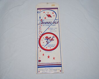 Vintage 1975 StarFlash - Jet Glider Craft - O melhor brinquedo voador do mundo - Starduster Ike - Space Ranger - International Products, LTD - Kit