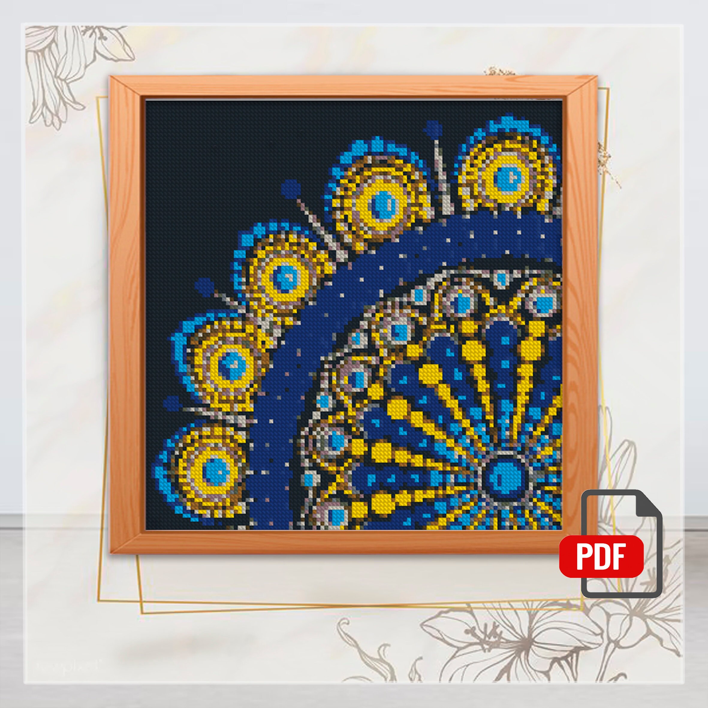 Mandala Cross Stitch Pattern Mandala Cross Stitch Kits Cross | Etsy