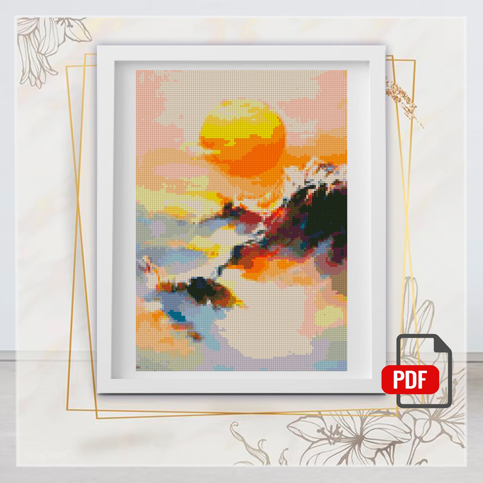 Mountains Cross Stitch Cross Stitch Kits Needlepoint Etsy