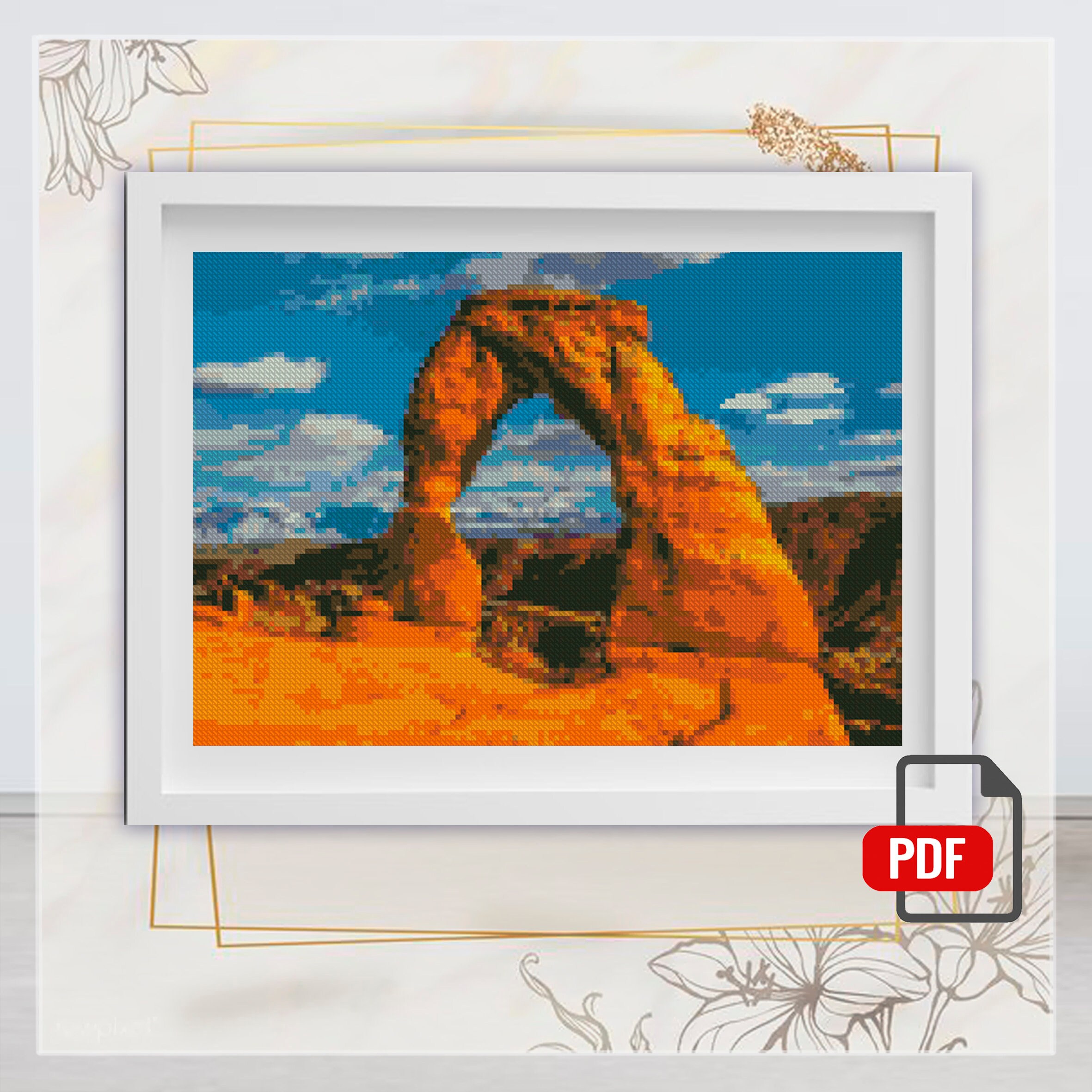 Utah National Park Cross Stitch Kits Needlepoint Embroidery Etsy New
