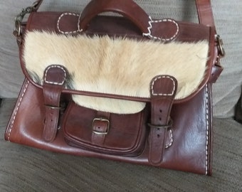 Western style large leather shoulder/handbag