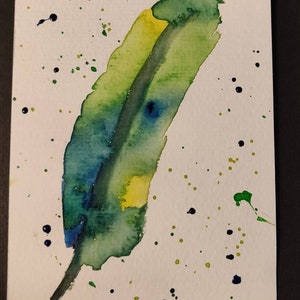 Postkarte Feder 1