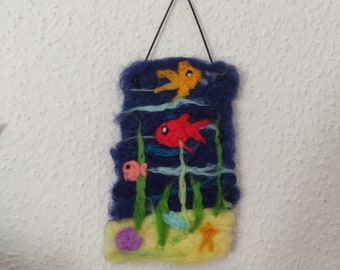 Filzbild "Unter Wasser"