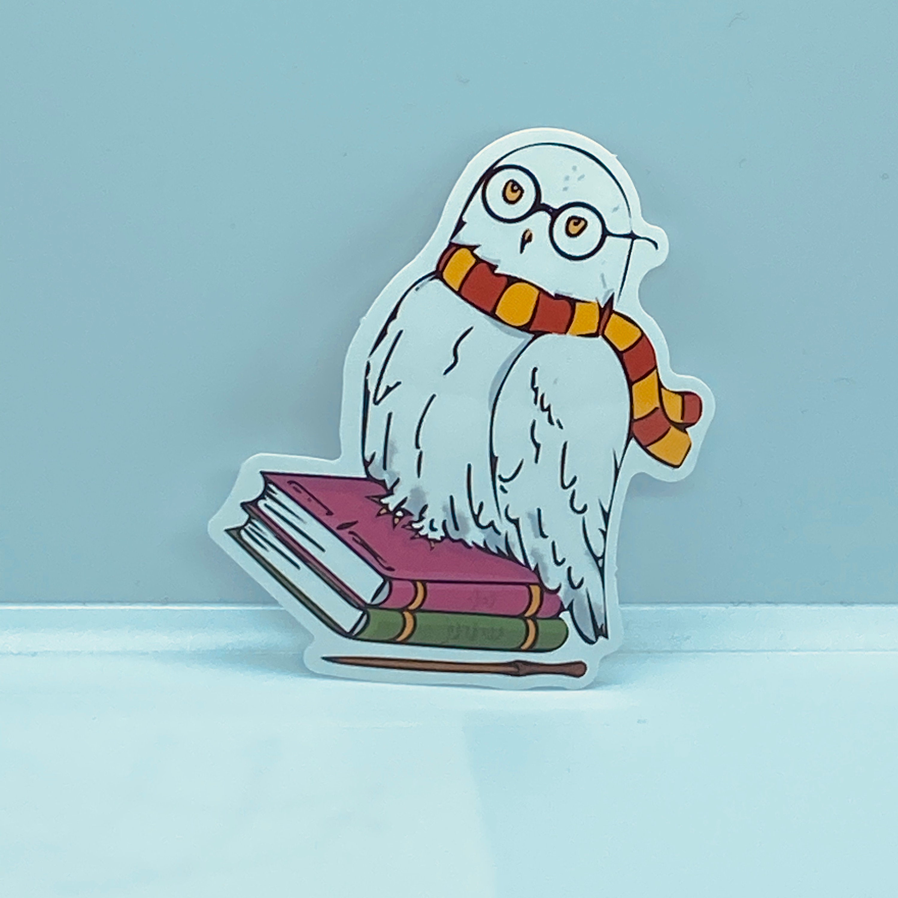 47 HARRY POTTER Owl on Books Vinyl Sticker/ Decal Etsy