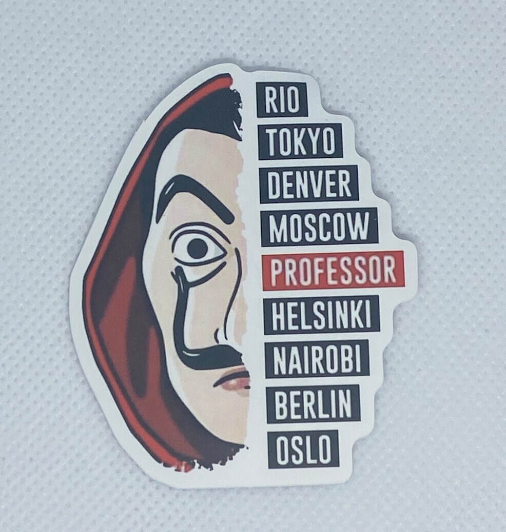 Money Heist Character Names Vinyl Sticker/ Decal Etsy