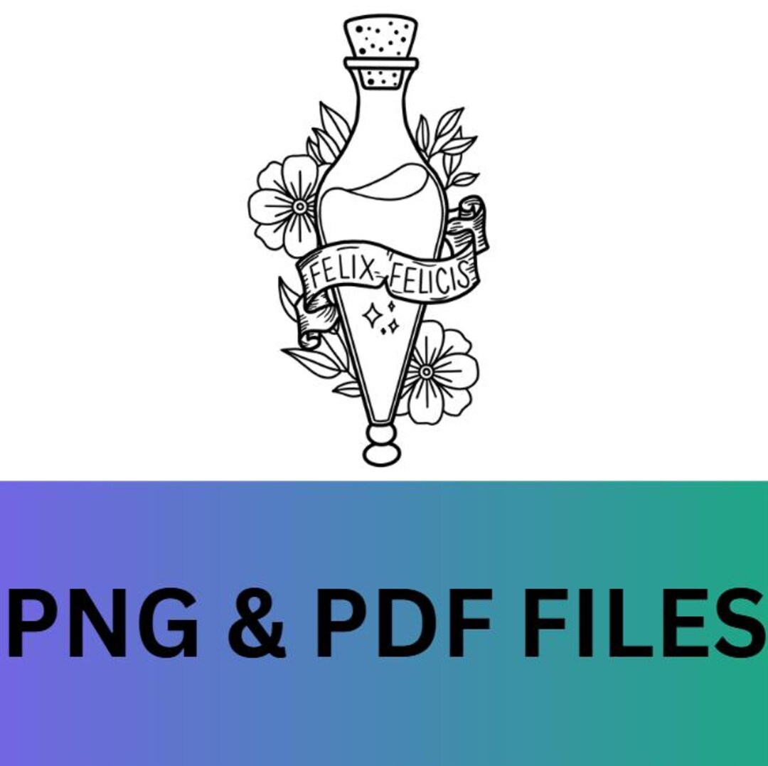 Lucky Potion PNG: Magic Wizard School Movie Bundle (digital Download ...