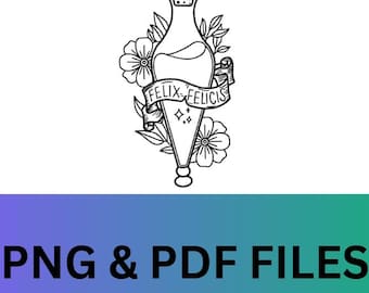 Lucky potion files, Magic Wizard png, Png Files Magic Wizard School Movie Bundle, png Files for Cricut, magic potions png, digital sticker