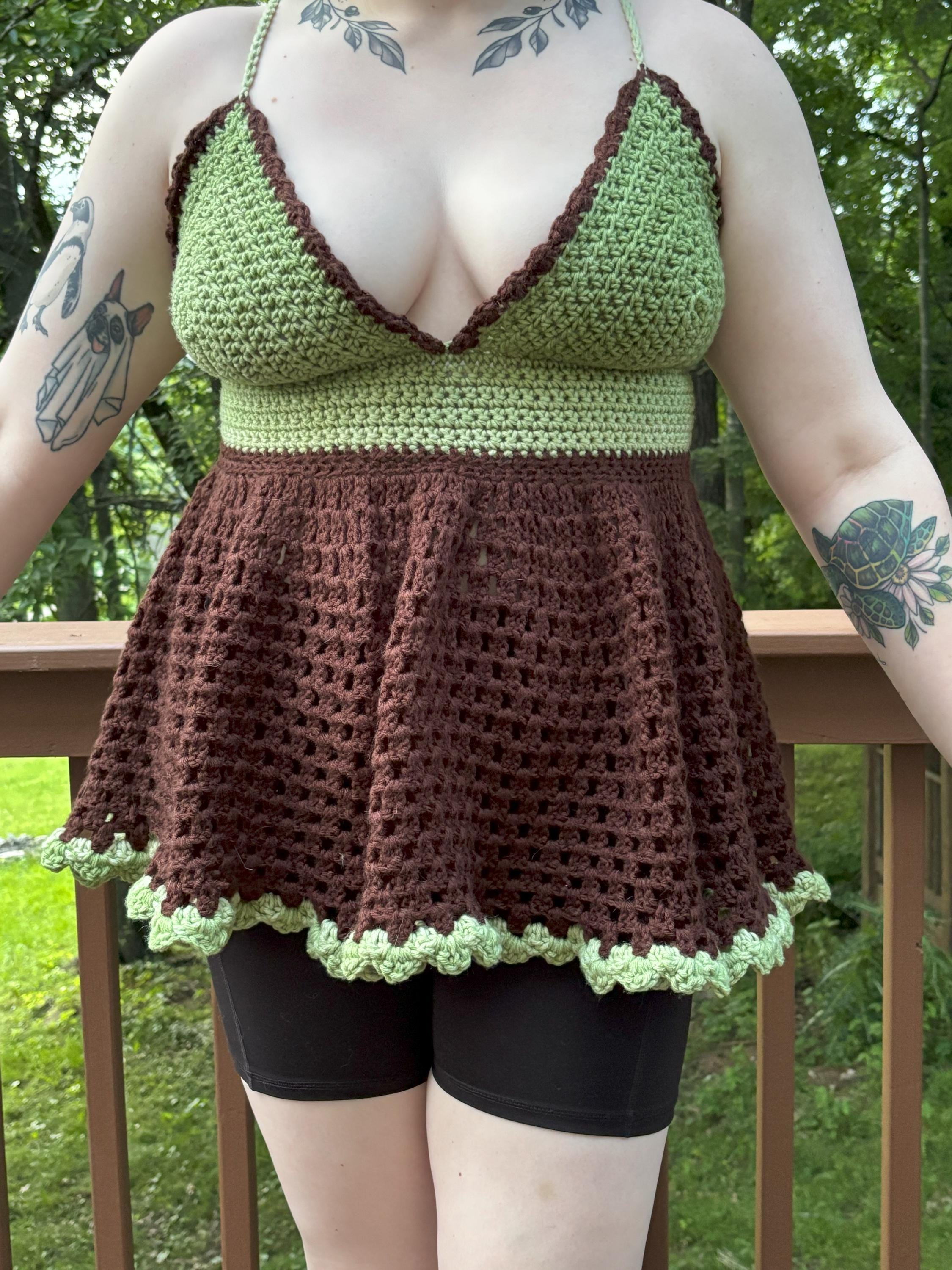 Druid Halter Top Crochet Pattern: Whimsical Clothing (PDF Pattern)
