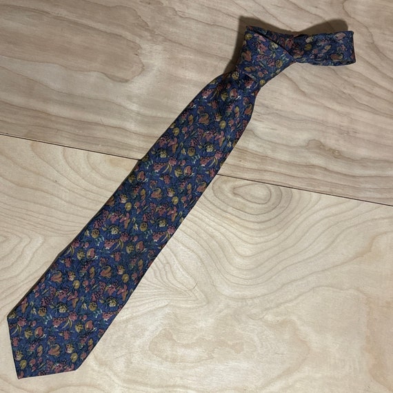True Vintage 1980s 100% Silk Cravate de France Su… - image 10