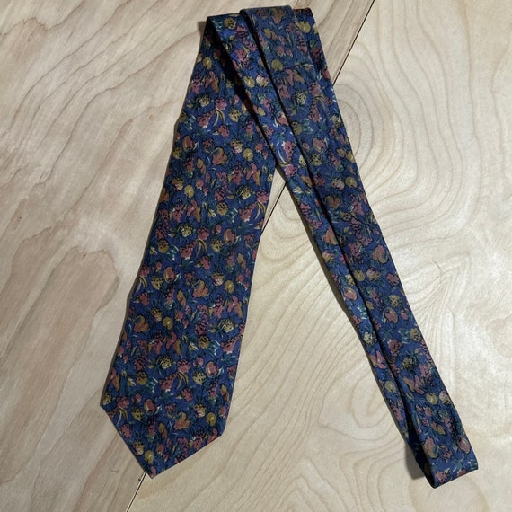 True Vintage 1980s 100% Silk Cravate de France Su… - image 6