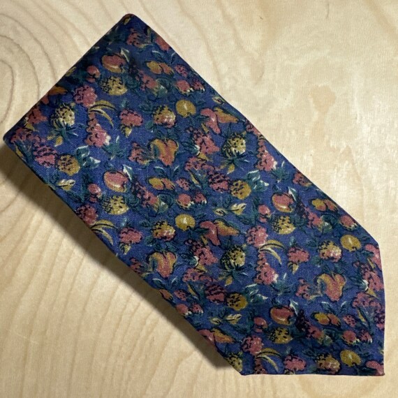 True Vintage 1980s 100% Silk Cravate de France Su… - image 1