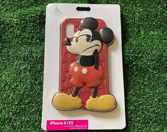 Disney Tech Retro Mickey Mouse Red Silicone iPhone X/ XS Cellphone Case NEW