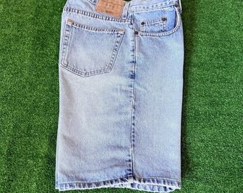 Vintage Abercrombie & Fitch Y2K Baggy Denim Jorts Jean Shorts USA Made Size 32