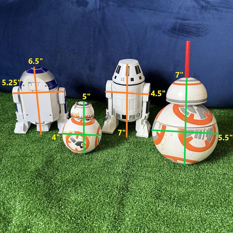 Star Wars Droid Lot – R2-D2, BB-8, RO-4LO Action Figures & Disney Parks ...