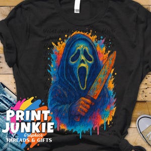 Ghostface PNG-Scream Horror Movie Tshirt Design-Digital Download for DTF & Sublimation-Halloween Scary Mask Clipart File