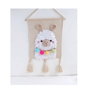 Llama nursery wall hanging, Llama baby wall art, Mexican baby shower gift