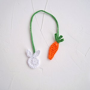 Umbilical cord tie, Bunny and carrot cotton organic tiny tie