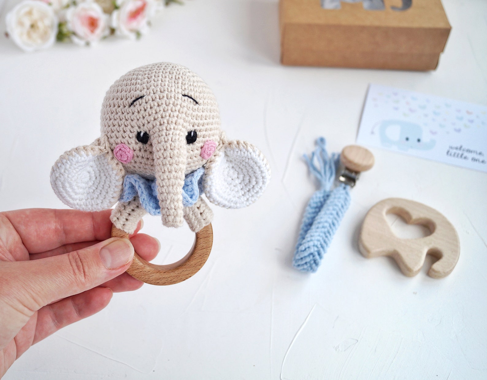 Elephant Baby Boy Gift Box for First Time Mom, Its a Boy Pregnancy Gift ...
