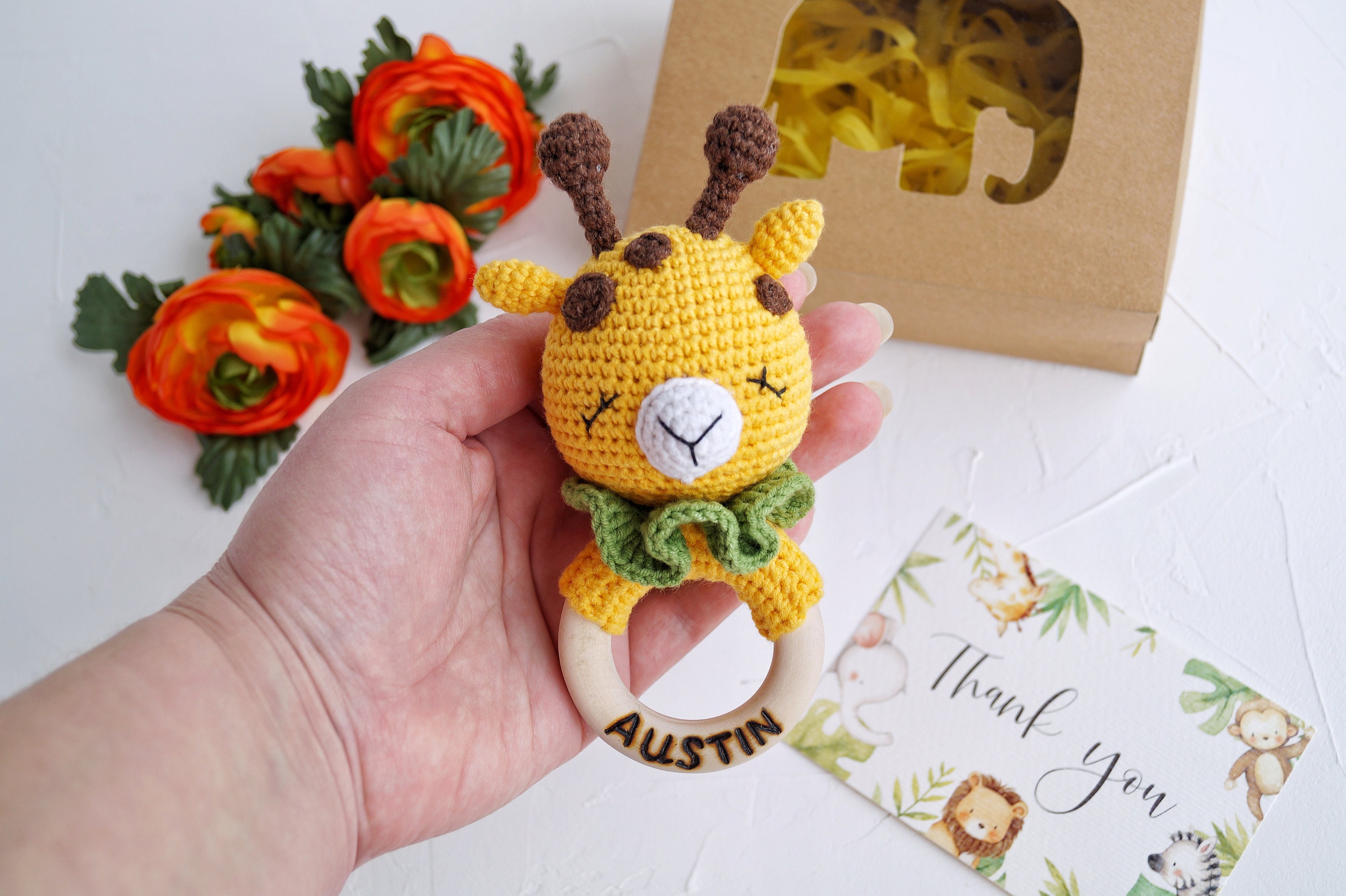 Safari Baby Shower Gift Box Jungle Baby Gym Toys Giraffe Baby Etsy