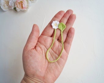 Umbilical Cord Tie,  Flower and leaf Organic Tiny Ties