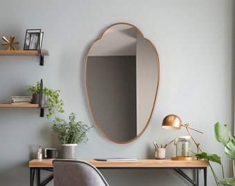 Premium Italian Mirror, Asymmetrical Wall Mirror, Aesthetic Home Decor, Custom Mirror Design Concept,  Luxury Interior Mirror, Modern Mirror