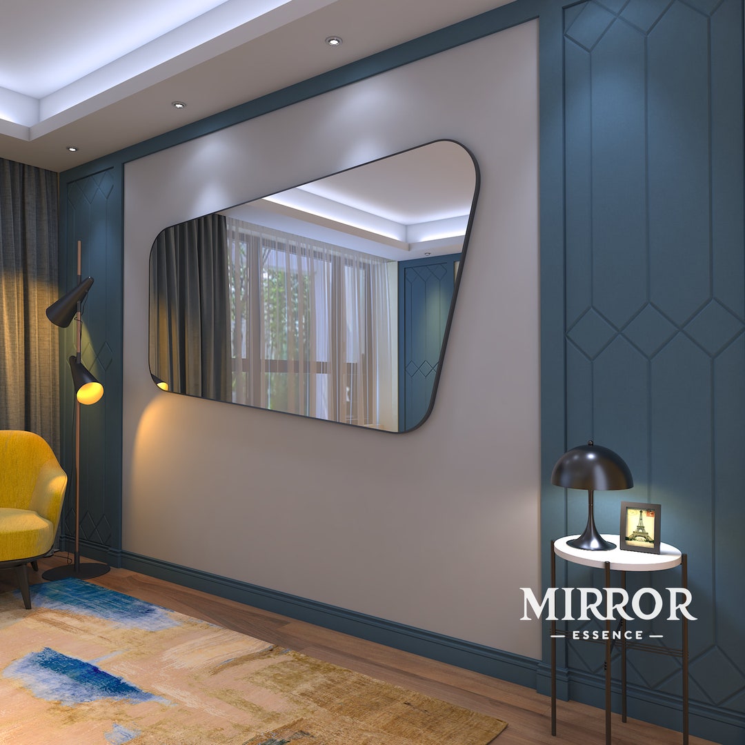 LUXURY WALL MIRROR Italian Mirror Asymmetrical Mirror Makeup Mirror ...