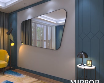 Italian Mirror - Mirroressence Butterfly Vanity, Elegant Wavy Wall Decor for Home & Interior Design, Mirror