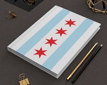 Chicago flag - Hardcover Journal Matte