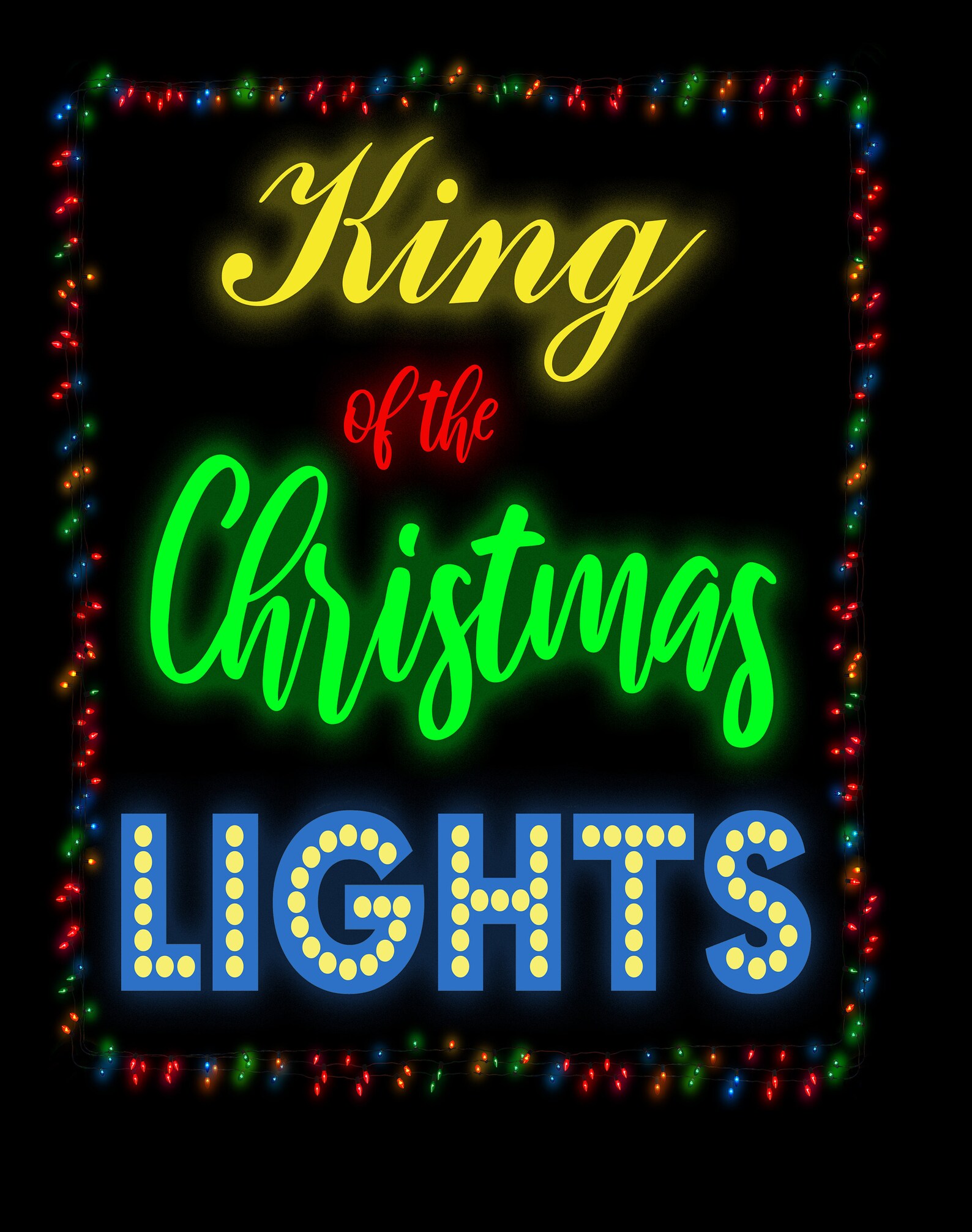 Christmas Lights Christmas t shirt Christmas light t shirt | Etsy