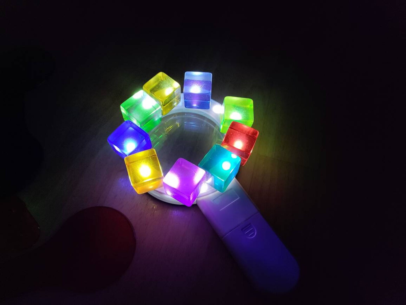 Ronyme Regenbogen Acryl Würfel - 35-tlg Stapelspiel Mit Holzbox Für Kinder