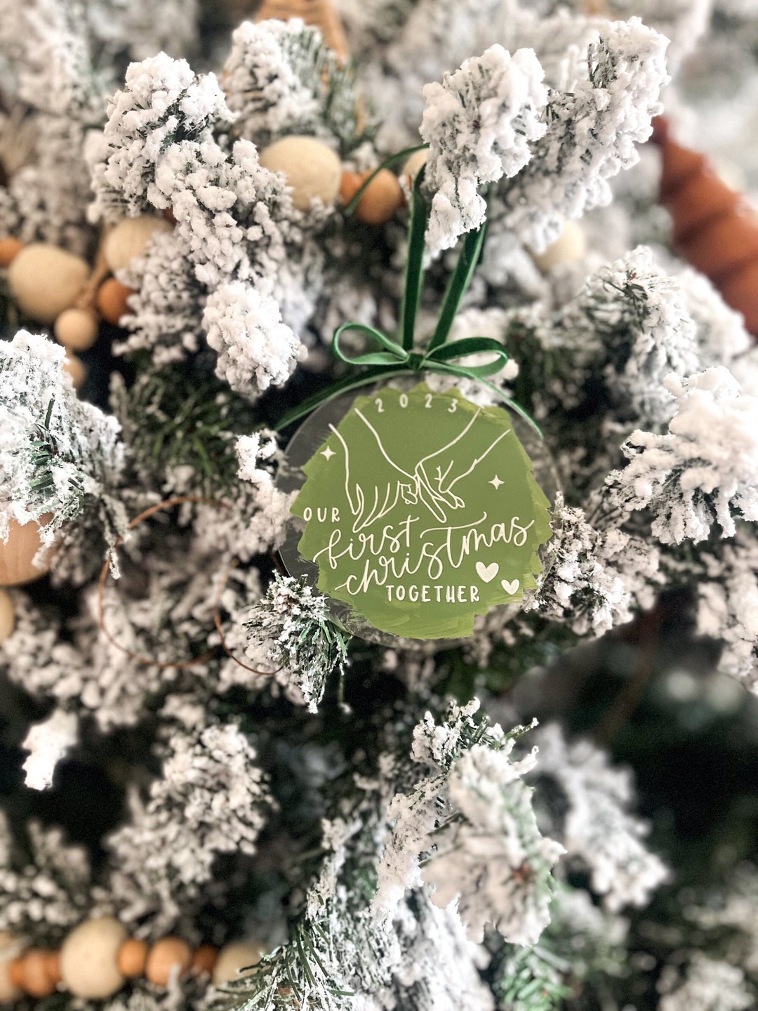 Our First Christmas Together Christmas Tree Ornament First Etsy