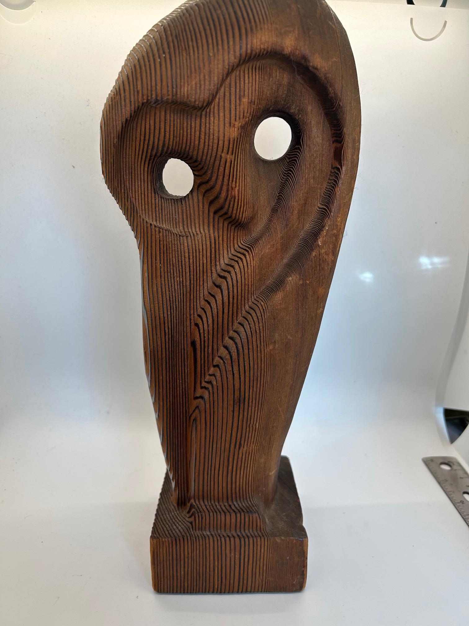 Wooden Witco inspired MCM owl statue