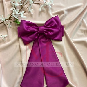 Big Bow For dress, Detachable Satin Bow For Flower Girl Dress,  Satin Belt With Bow For Toddler Dress,