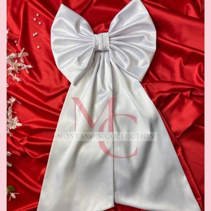 Satin belt to match big bow