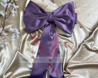 Big Bow For dress, Detachable Satin Bow For Flower Girl Dress,  Satin Belt With Bow For Toddler Dress