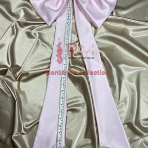 Large Satin Dress Bow, Wedding Dress Bow, Huge Light Pink Dress Bow - Etsy