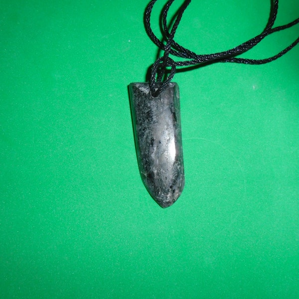 maori  style tooth shape cornish serpentine pendant a one off