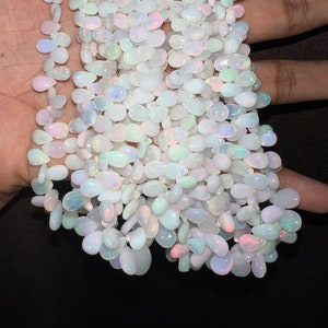 SPECIAL OFFER! Ethiopian Opal Beads | Ethiopian Opal Plain DROP Shape •  Fire Welo Opal • To Avail This Offer Please Read Description