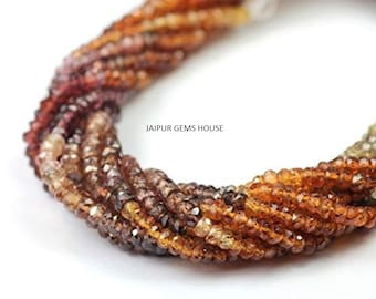 Tundra Sapphire Precious Gemstone 2mm-3mm Faceted Rondelle Beads 13/" Strand Details about / AAA