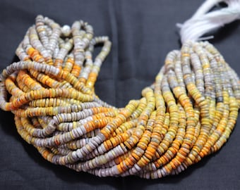 Cuentas con forma de neumático de abejorro, cuentas espaciadoras de abejorro naturales, cuentas de piedras preciosas de abejorro de calidad AAA, hebra de cuentas de abejorro con forma de rosquilla