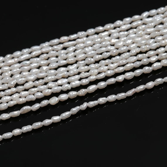 WHOLESALE Natural Fresh Water Rice Pearl Beads High Lustre AAA+